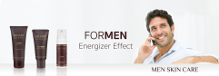 <h4>ENERGIZER EFFECT</h4>
<p> </p>
<p>La línea <strong>FOR MEN</strong> ha sido desarrollada para responder a las necesidades particulares de la piel masculina que, gracias a ésta, se muestra limpia, hidratada y protegida de las agresiones externas y del envejecimiento prematuro.</p>
<p>Todos los productos han sido formulados con principios activos que ayudan a restaurar la barrera hidrolipídica natural de la piel y proporcionan propiedades calmantes y descongestivas incluso en aquellas pieles más sensibles.</p>