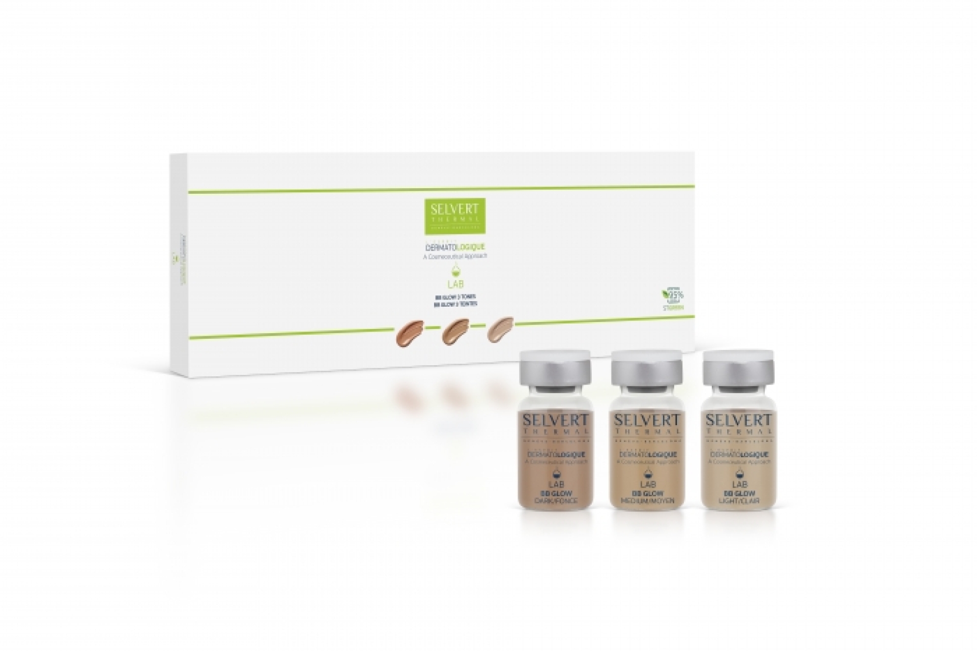 <p>Tratamiento profesional rejuvenecedor BB Glow. <br />Difumina imperfecciones, atenúa las ojeras a la vez que ilumina el tono del rostro, cuello y escote e hidrata profundamente la piel.</p>
<p>Light, Medium & Dark</p>
<p> </p>